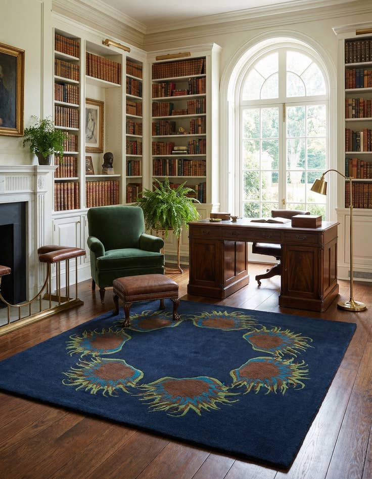 Detail image of 7' 6 x 7' 6 Luna Square Rug