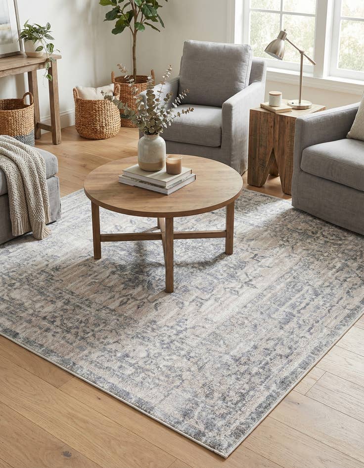 Detail image of 5' 3 x 5' 3 Chesterfield Square Rug