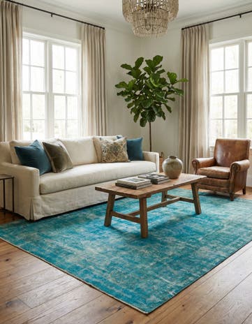 9' 7 x 13' Hand Knotted Ultra Vintage Persian Wool Rug