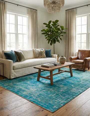 9' 7 x 13' Hand Knotted Ultra Vintage Persian Wool Rug