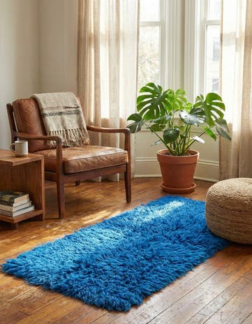 2' 4 x 5' 8 Hand Knotted Moroccan Wool Runner Rug