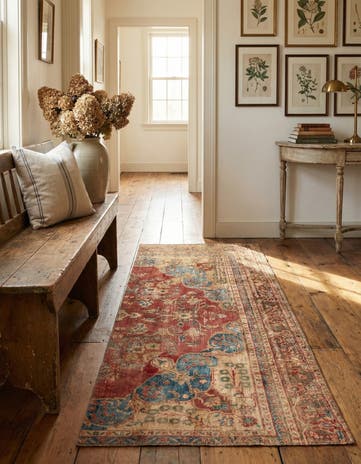 3' 1 x 6' Hand Knotted Ultra Vintage Persian Wool Runner Rug