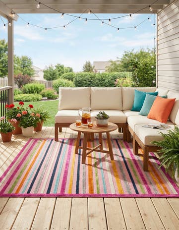 7' 10 x 10' Easy-Clean Aruba Indoor / Outdoor Rug