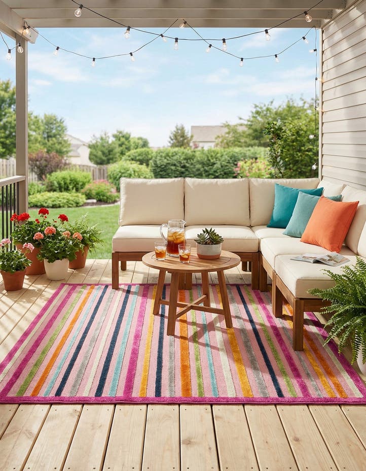 7' 10 x 10' Easy-Clean Aruba Indoor / Outdoor ...