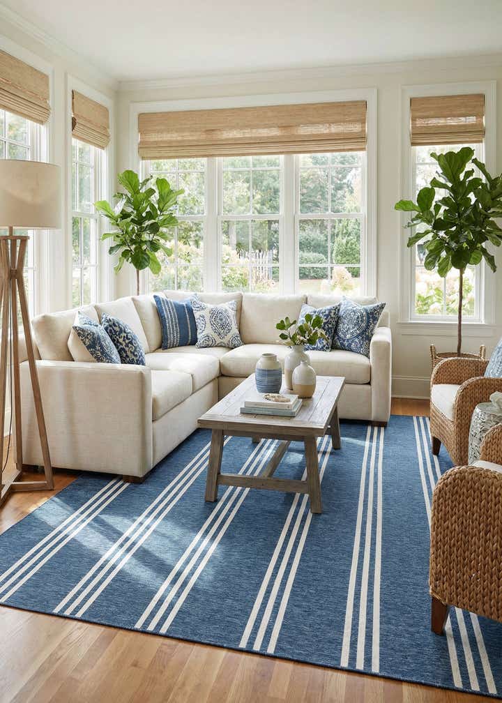 10' 8 x 10' 8 Easy-Clean Jill Zarin Anguilla Indoor / Outdoor Square Rug