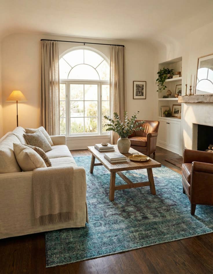 Detail image of 6' 8 x 9' 5  Hand Knotted Ultra Vintage Persian Wool Rug