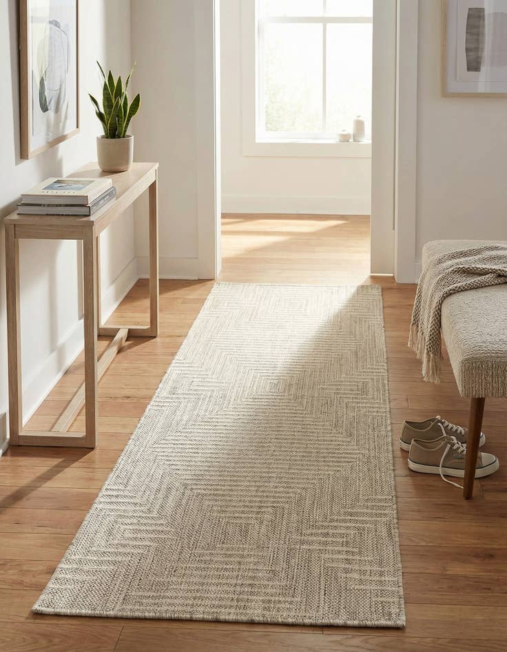 Detail image of  2' x 5' 3  Washable Modern Indoor / Outdoor Runner Rug