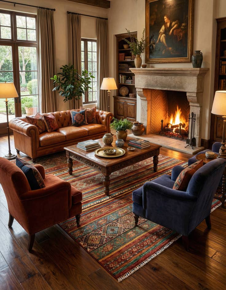 Detail image of  8' 2 x 9' 7 Torkman Wool Rug