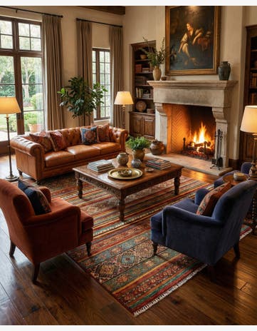 8' 2 x 9' 7 Torkman Wool Rug