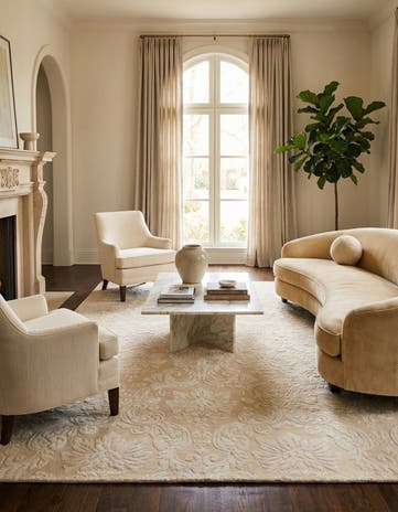 6' 9 x 9' 11 Hand Knotted Darya Wool Rug