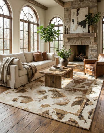5' 10 x 8' 8 Hand Knotted Ultra Vintage Persian Wool Rug