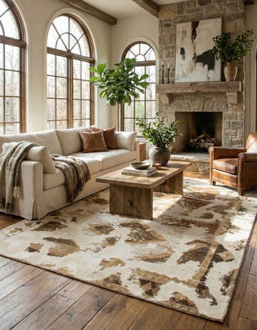 5' 10 x 8' 8 Hand Knotted Ultra Vintage Persian Wool Rug
