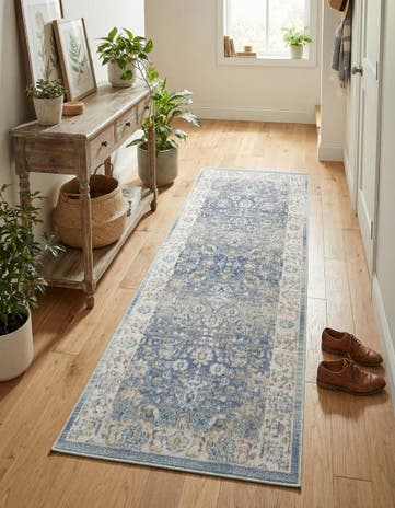 French Blue Whitney Runner Rug