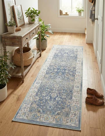 French Blue Whitney Runner Rug