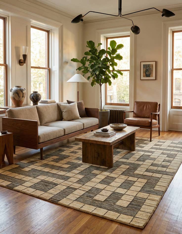 Detail image of  4' 11 x 6' 4 Gabbeh Rug