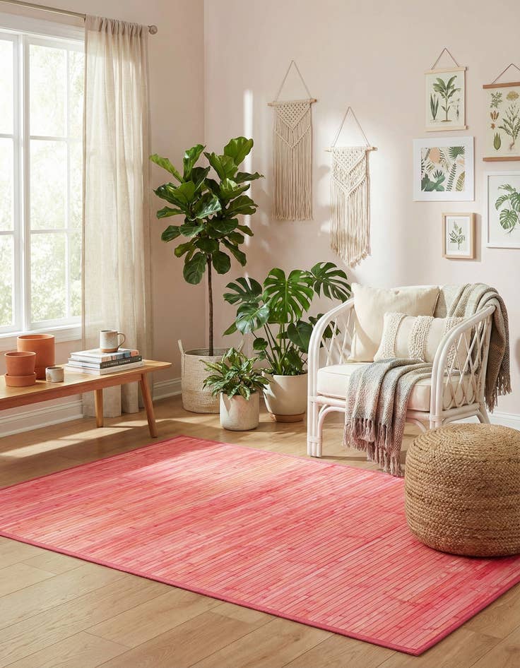 Detail image of 4' x 6' Bamboo Rug