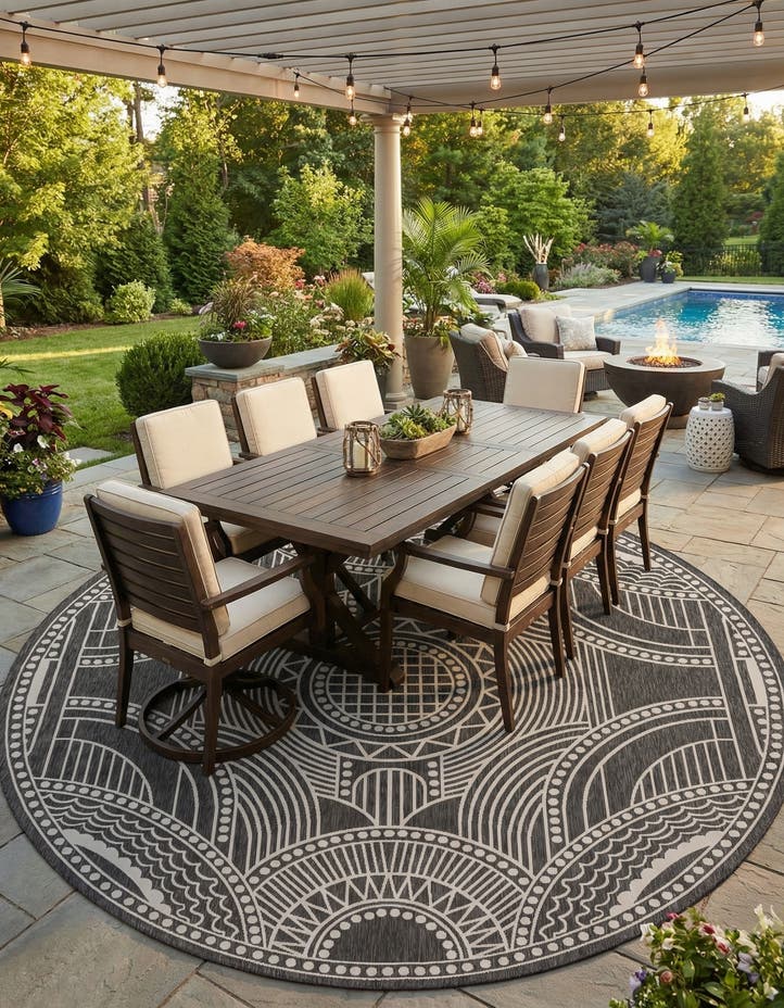13' x 13' Easy-Clean Traditional Indoor / Ou...