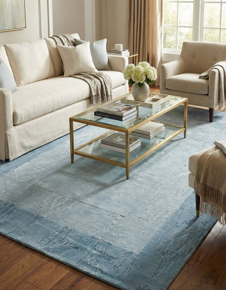 Detail image of 6' 7 x 9' 7  Hand Knotted Darya Wool Rug