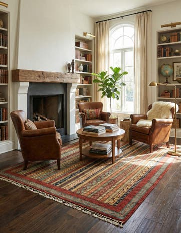 5' x 6' 5 Hand Knotted Ariana Ziegler Rug