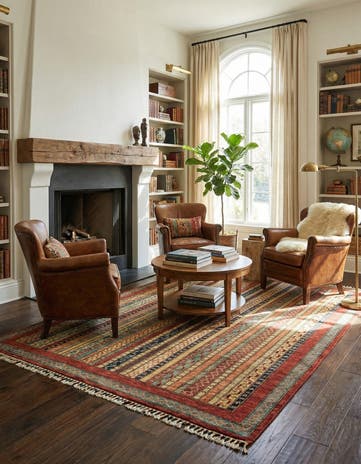 5' x 6' 5 Hand Knotted Ariana Ziegler Rug