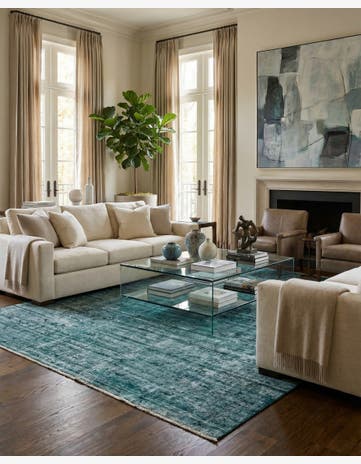 9' 5 x 12' 1 Hand Knotted Ultra Vintage Persian Wool Rug