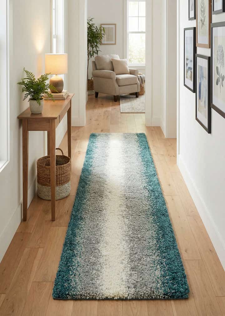 2' 7 x 10' Soft Touch Shag Runner Rug