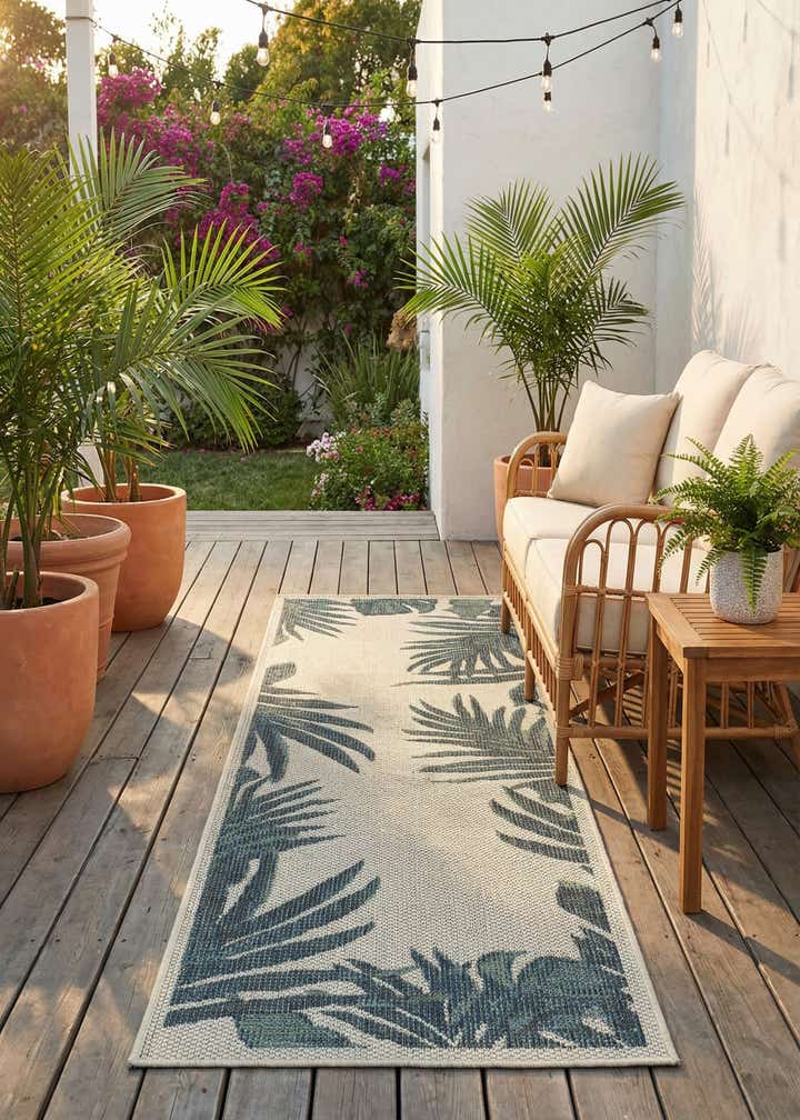 2' x 6' Easy-Clean Baja Indoor / Outdoor Runner Rug