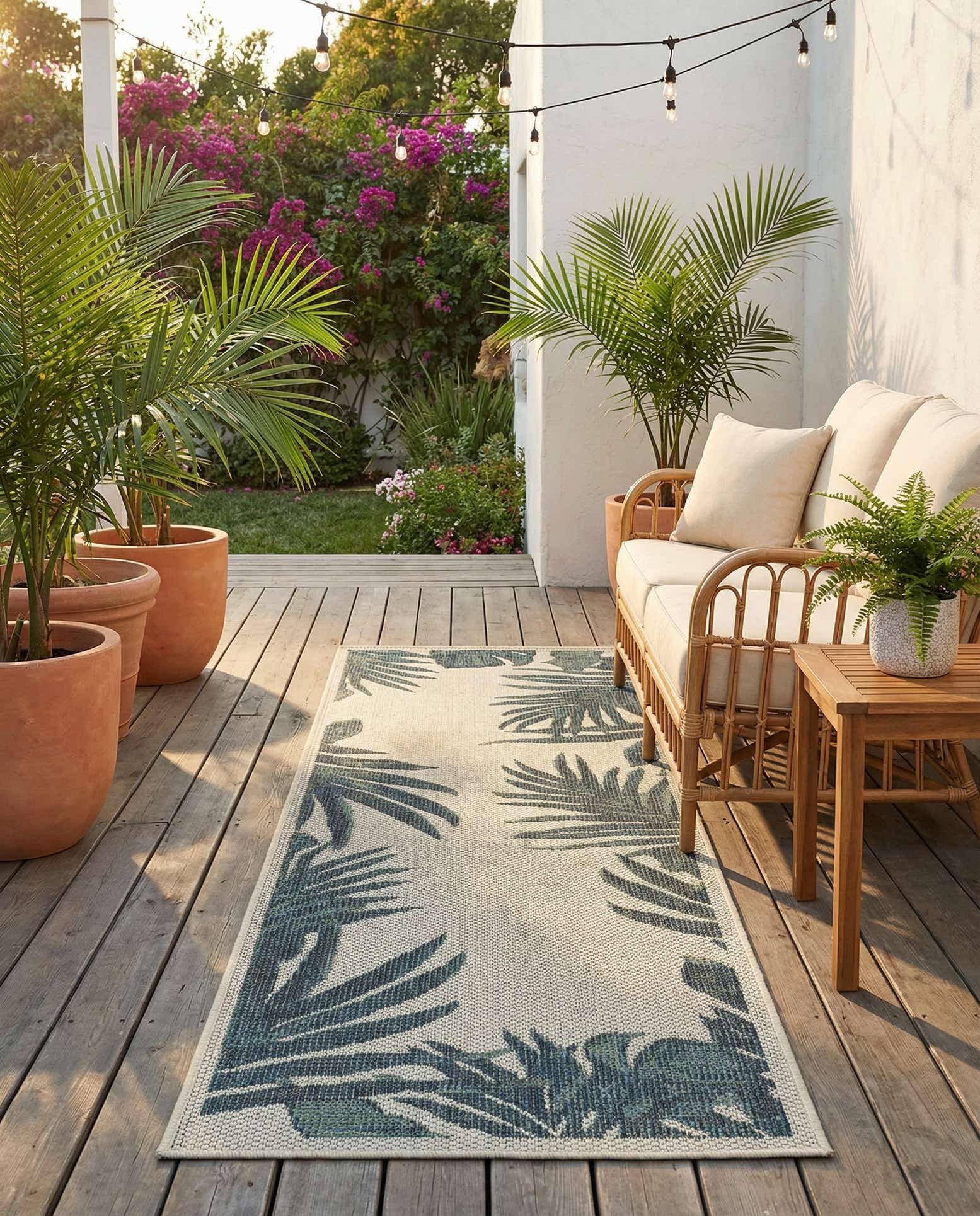 2' x 6' Easy-Clean Baja Indoor / Outdoor Runner Rug