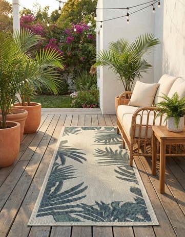 2' x 6' Easy-Clean Baja Indoor / Outdoor Runner Rug