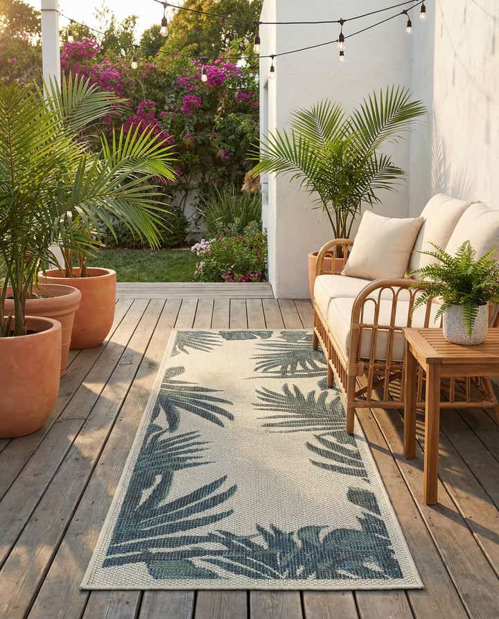 2' x 6' Easy-Clean Baja Indoor / Outdoor Runner Rug