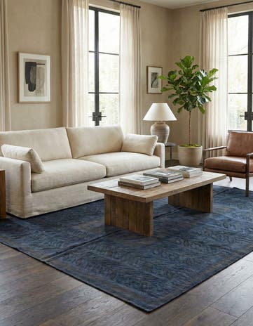 5' 1 x 6' 4 Hand Woven Kilim Modern Wool Rug