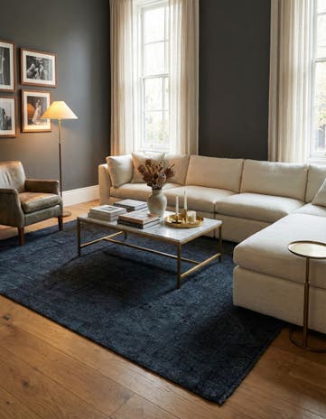 6' x 9' 2 Hand Knotted Darya Wool Rug