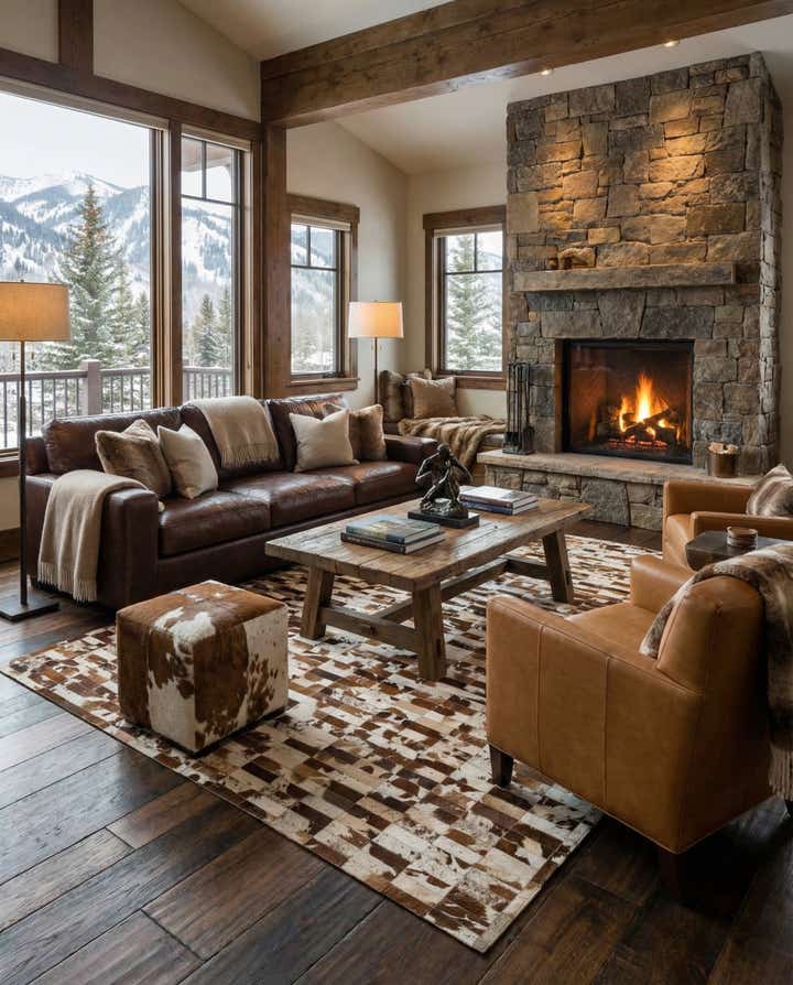 8' 3 x 9' 11 Cowhide - Patchwork Rug