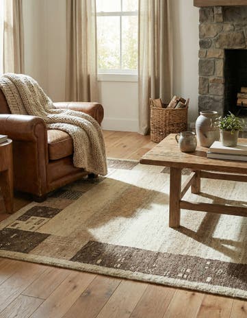 3' 10 x 5' 10 Hand Knotted Kashkuli Gabbeh Wool Rug