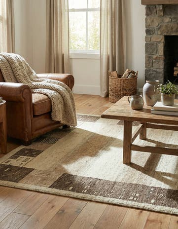 3' 10 x 5' 10 Hand Knotted Kashkuli Gabbeh Wool Rug