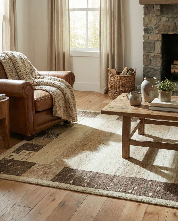 3' 10 x 5' 10 Hand Knotted Kashkuli Gabbeh Wool Rug