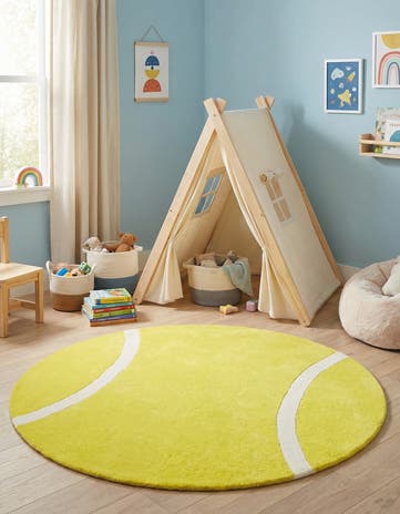 5' 1 x 5' 1 Playtime Kids Wool Freeform Rug