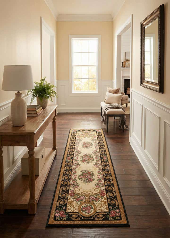 2' x 8' Easy-Clean Traditional Indoor / Outdoor Runner Rug