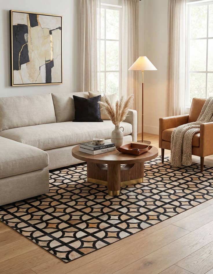 Detail image of  5' x 7' 9 Cowhide Rug