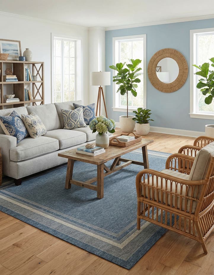 7' 10 x 10' Easy-Clean Border Indoor / Outdoor...