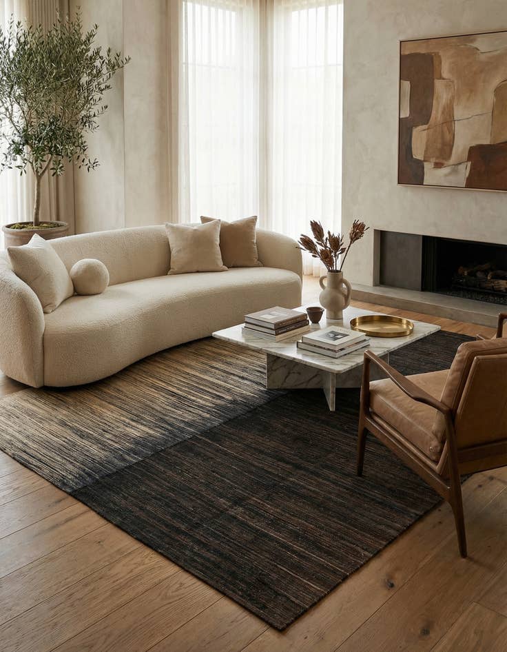 Detail image of 9' x 11' 7  Hand Knotted Kilim Modern Wool Rug