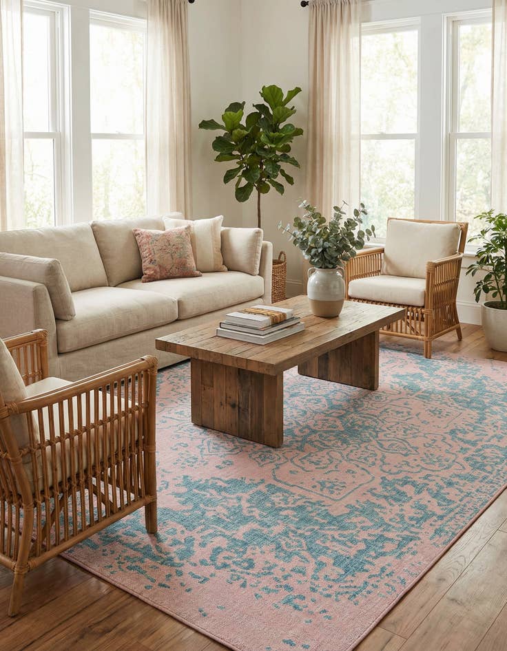 Detail image of 7' 10 x 10'  Washable Jill Zarin Dubai Indoor / Outdoor Rug