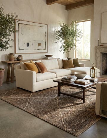 5' 11 x 7' 11 Hand Knotted Moroccan Wool Rug