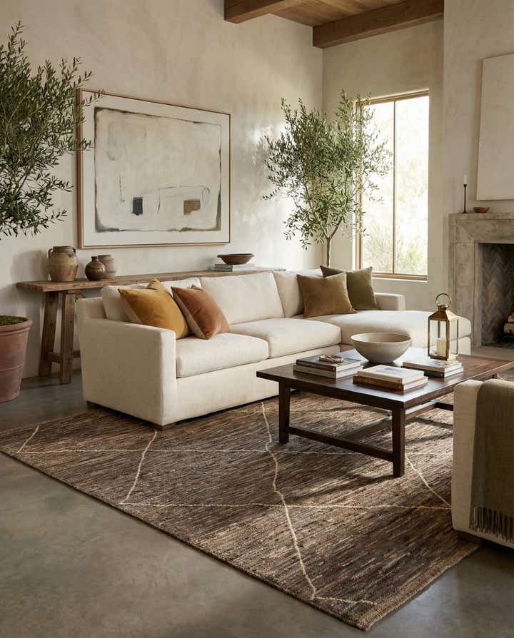 5' 11 x 7' 11 Hand Knotted Moroccan Wool Rug