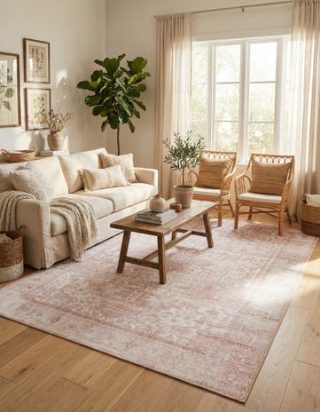 Beige Washable Timeless Rug