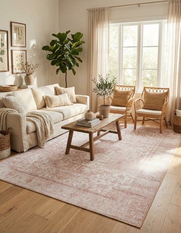 Beige Washable Timeless Rug