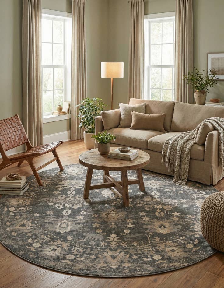 Detail image of 13' x 13' Oregon Round Rug