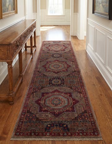 2' 9 x 9' 10 Hand Knotted Mamluk Ziegler Runner Rug
