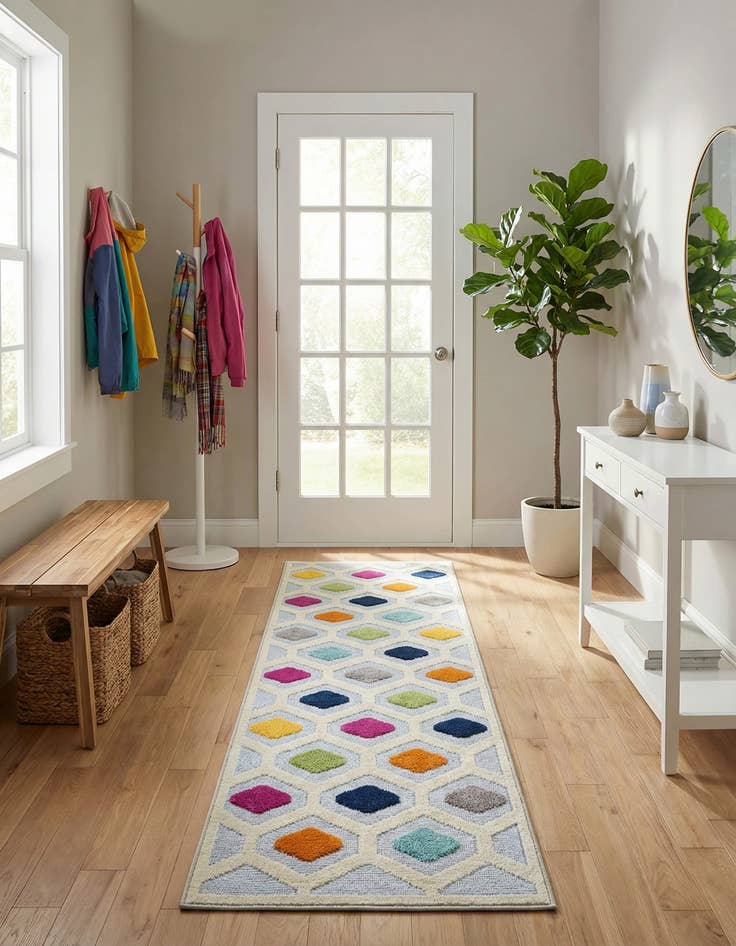 Detail image of 2' x 8'  Washable Aruba Indoor / Outdoor Runner Rug