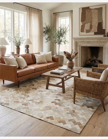 5' x 8' Cowhide - Patchwork Rug